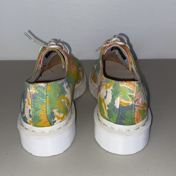 Dr. Martens 5 White Green Blue V Lester MTD Oxfords Tie-Dye Canvas Upper Lace-Up - Picture 8 of 12